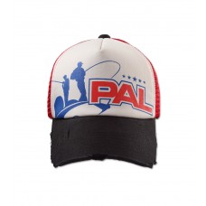 Бейсболка Pal Cap красная сетка козырек черный
