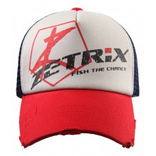 Бейсболка Zetrix Cap синяя сетка козырек красный