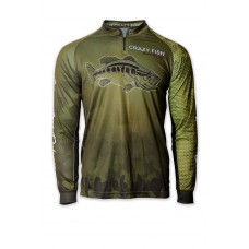 Футболка Crazy Fish реглан Camo fish scale