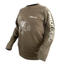 Футболка Prologic Carp sage green с длинным рукавом