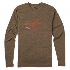 Футболка Sitka Duck sketch tee LS mud
