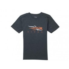 Футболка Sitka Logo tee SS heather black