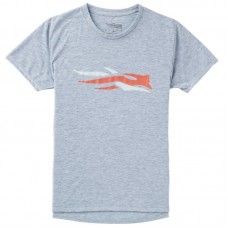 Футболка Sitka Logo tee SS heather grey