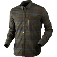 Рубашка Harkila Angot india ink blue/shadow brown р.L